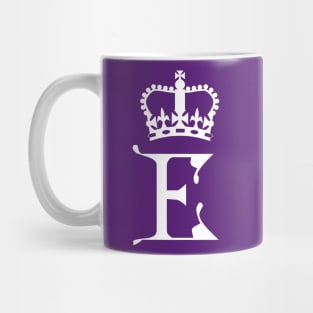 Queen Elizabeth Monogram with Crown Mug